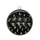 Pendentif Cabochon Argent - plume