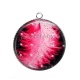 Pendentif Cabochon Argent - plume
