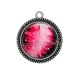 Pendentif Cabochon Argent - plume
