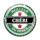 Cabochon Verre - meilleur chéri du monde