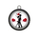 Pendentif Cabochon Argent - couple d'amoureux