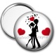 Miroir de poche - couple d'amoureux