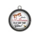 Pendentif Cabochon Argent - ma maîtresse elle sait tout faire