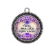 Pendentif Cabochon Argent - merci pour cette super année