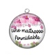 Pendentif Cabochon Argent - une maitresse formidable