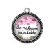 Pendentif Cabochon Argent - une maitresse formidable