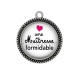 Pendentif Cabochon Argent - une maîtresse formidable