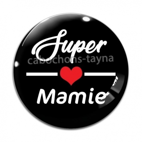Cabochon Verre - super mamie