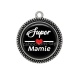 Pendentif Cabochon Argent - super mamie