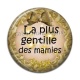 Cabochon Résine - la plus gentille des mamies
