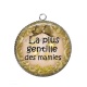 Pendentif Cabochon Argent - la plus gentille des mamies