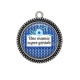 Pendentif Cabochon Argent - une mamie super géniale