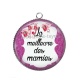 Pendentif Cabochon Argent - la meilleure des mamies