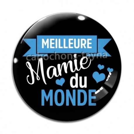 Cabochon Verre - meilleur mamie du monde
