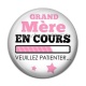 Cabochon Résine - grand mère en cours