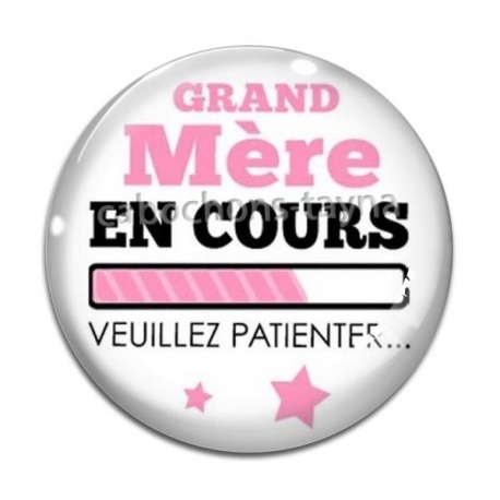 Cabochon Verre - grand mère en cours