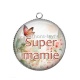Pendentif Cabochon Argent - super mamie