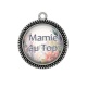 Pendentif Cabochon Argent - mamie au top