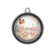 Pendentif Cabochon Argent - une mamie géniale