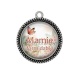 Pendentif Cabochon Argent - mamie formidable