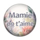 Cabochon Résine - mamie on t'aime