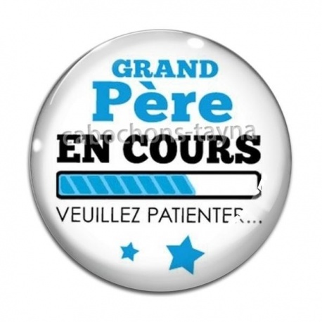 Cabochon Verre - grand père en cours