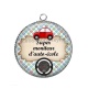 Pendentif Cabochon Argent - super moniteur d'auto école