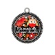 Pendentif Cabochon Argent - ma mamie elle est super chouette
