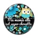 Cabochon Résine - ma mamie elle est super chouette