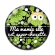 Cabochon Résine - ma mamie elle est super chouette