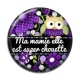 Cabochon Résine - ma mamie elle est super chouette