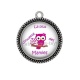 Pendentif Cabochon Argent - la plus chouette des mamie
