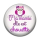 Cabochon Résine - ma mamie elle est chouette