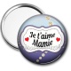 Miroir de poche - je t'aime mamie