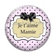 Cabochon Verre - je t'aime mamie