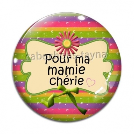 Cabochon Verre - pour ma mamie chérie