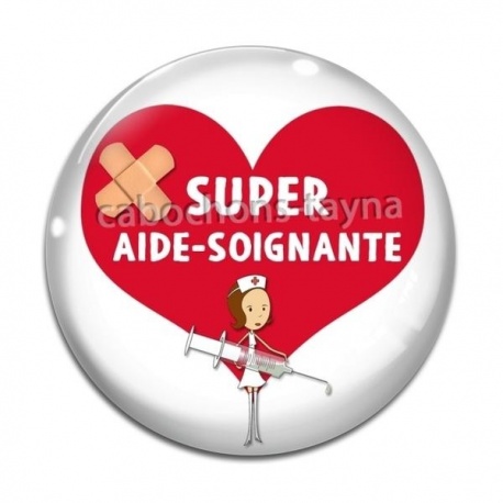 Cabochon Verre - super aide soignante