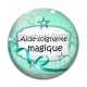 Cabochon Verre - aide soignante magique