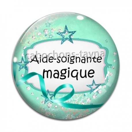 Cabochon Verre - aide soignante magique