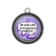 Pendentif Cabochon Argent - je suis une aide soignante magique