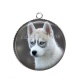 Pendentif Cabochon Argent - chien