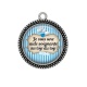 Pendentif Cabochon Argent - je suis une aide soignante au top du top