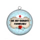 Pendentif Cabochon Argent - une aide soignante formidable