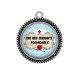 Pendentif Cabochon Argent - une aide soignante formidable