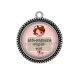Pendentif Cabochon Argent - une aide soignante super cool