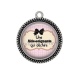 Pendentif Cabochon Argent - une aide soignante qui déchire
