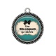 Pendentif Cabochon Argent - une aide soignante qui déchire