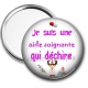 Miroir de poche - je suis une aide soignante qui déchire