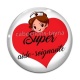 Cabochon Verre - super aide soignante