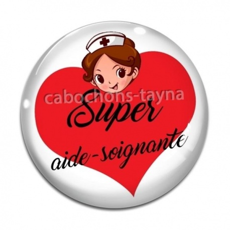 Cabochon Verre - super aide soignante